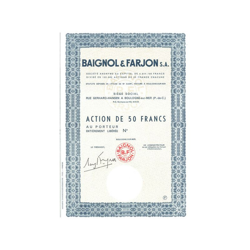 Baignol & Farjon (Act 50 F) - Blanquette