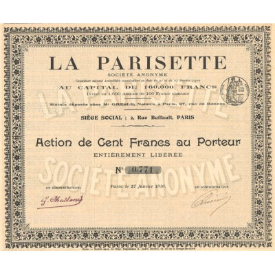 La Parisette (Act 100 F)