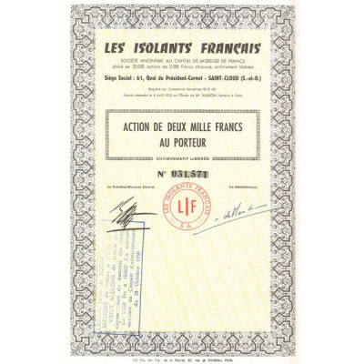 Les Isolants Français (Act 10000 F)