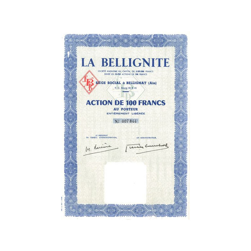 La Bellignite (Act 100 F)