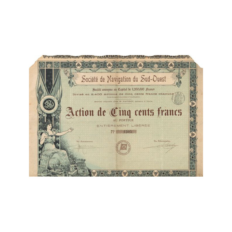 Sté de Navigation du Sud-Ouest (Act 500 F)