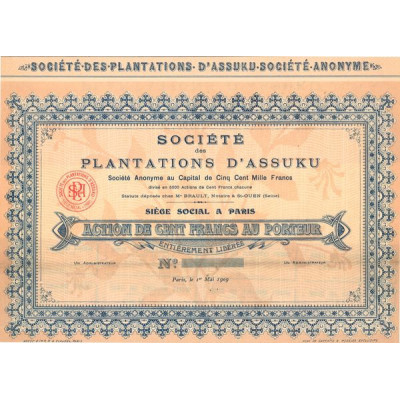 Plantations d'Assuku (Act 100 F) (Blanquette)