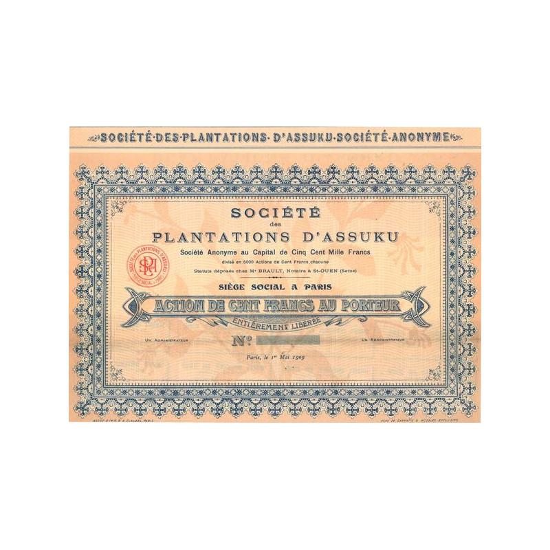 Plantations d'Assuku (Act 100 F) (Blanquette)