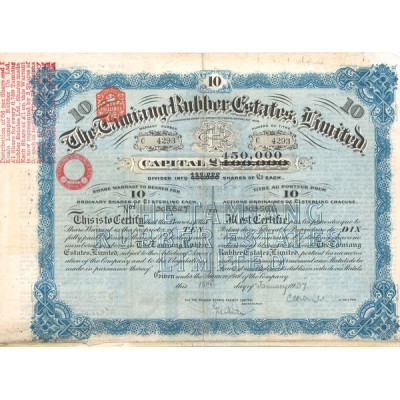 The Tamiang Rubber Estates Ltd (Titre 10 Act 1£)