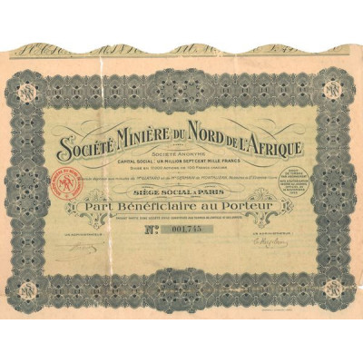 Sté Minière du Nord de l'Afrique (PB)