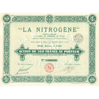 "La Nitrogène" (Act 100 F)
