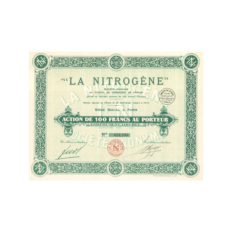 "La Nitrogène" (Act 100 F)