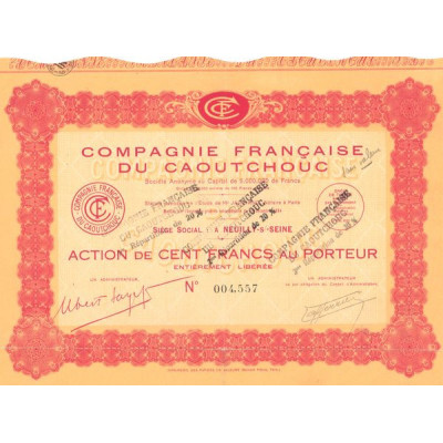 Cie Française du Caoutchouc (Act 100 F)