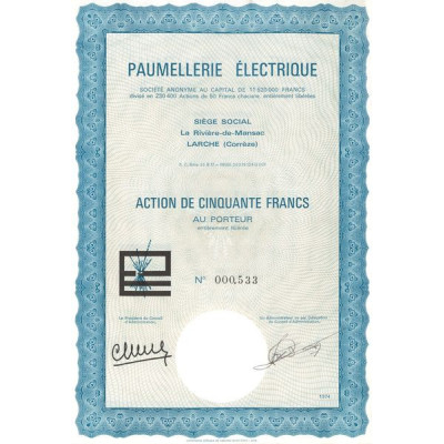 Paumellerie Electrique (Act 50 F)