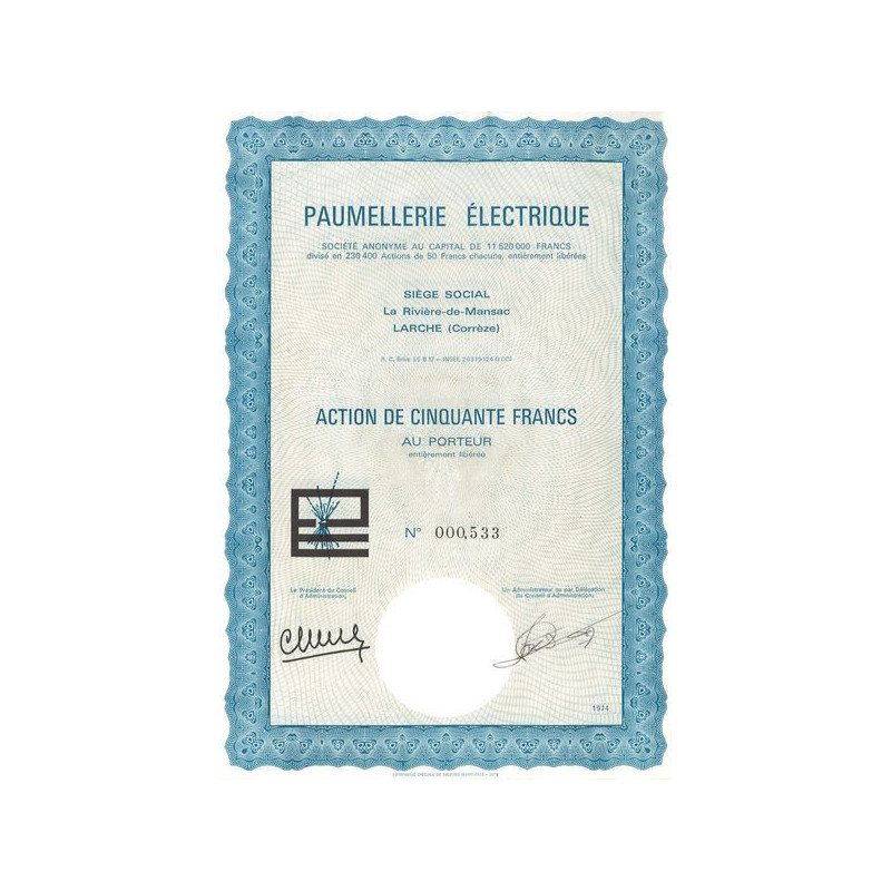 Paumellerie Electrique (Act 50 F)