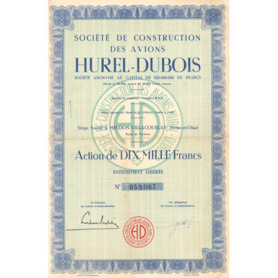 Sté de Construction des Avions Hurel-Dubois (Act 10000 F)