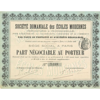 Sté Domaniale des Ecoles Modernes Préparatoires & Professionnelles pour l'Electricité. La Colonisation. ²l'Industrie et le Comme