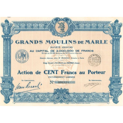 Grands Moulins de Marle (Act 100 F)