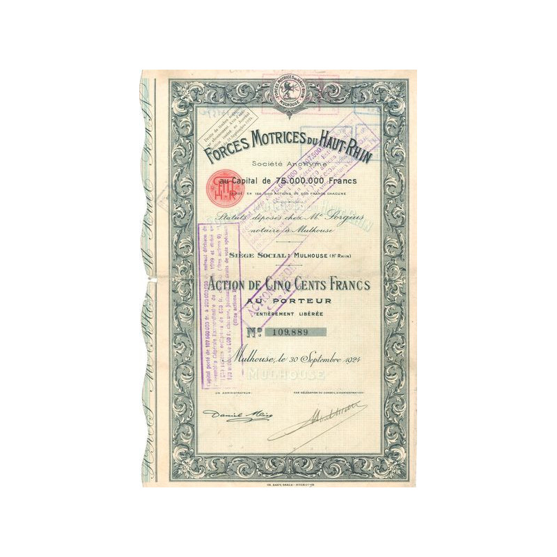 Forces Motrices du Haut-Rhin (Act 500 F)