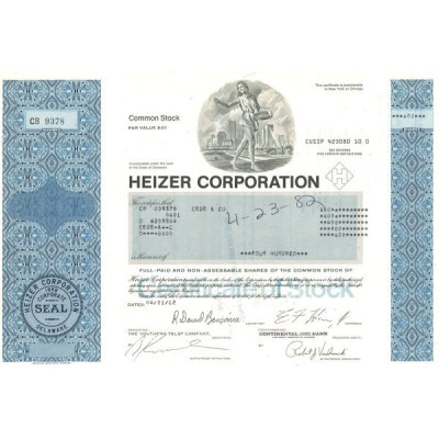 Heizer Corp (Titre 400 Act .01$)