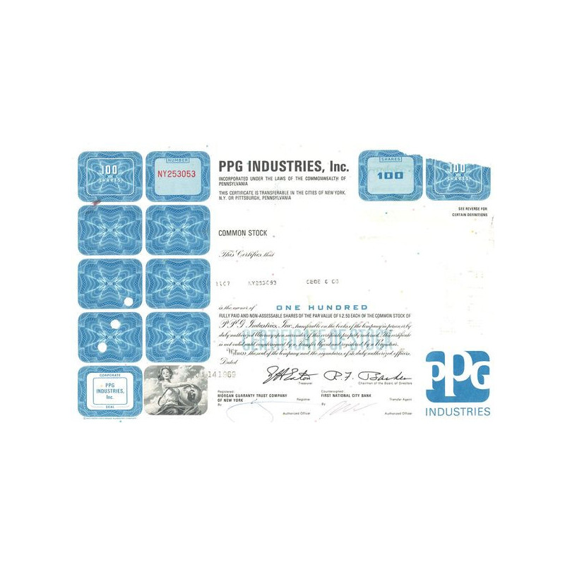 PPG Industries. Inc (Titre 100 Act 2.50$)