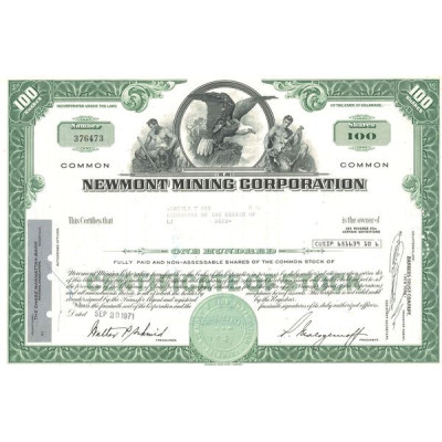 Newmont Mining Corp (Titre 100 Act)