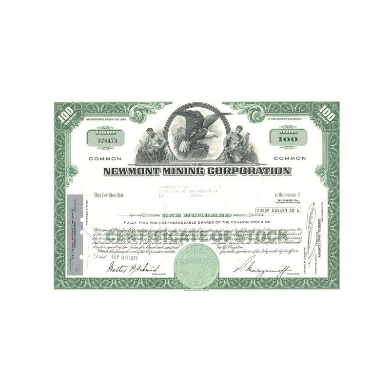 Newmont Mining Corp (Titre 100 Act)