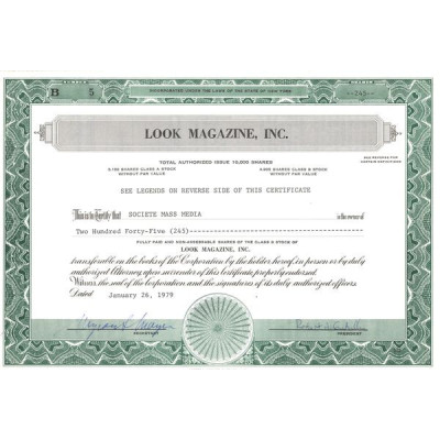 Look Magazine Inc (Titre 245 Act)