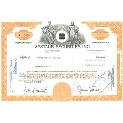 Vestaur Securities Inc (Titre 13 Act 0.01$)