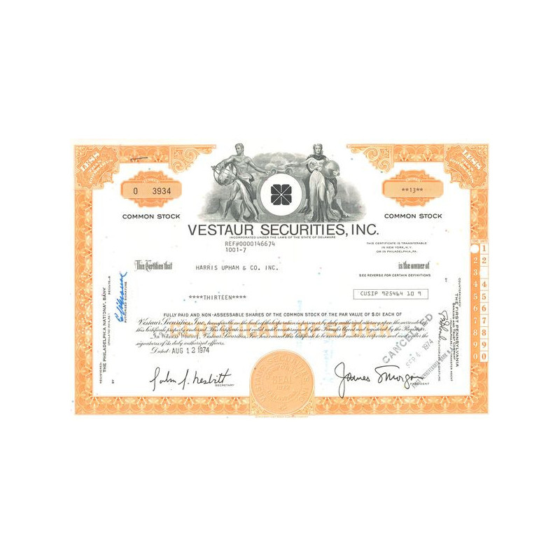 Vestaur Securities Inc (Titre 13 Act 0.01$)