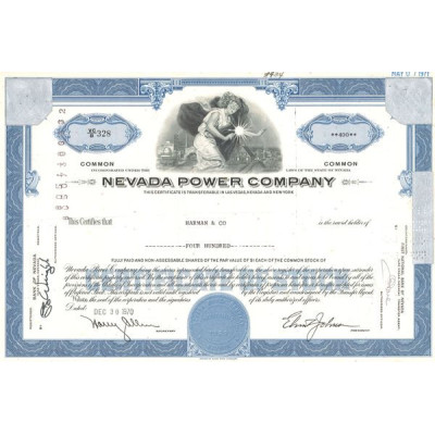 Nevada Power Cy (Marron) (Titre 400 Act 1$)