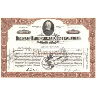 Belknap Hardware and Manufacturing (Titre 100 Act)