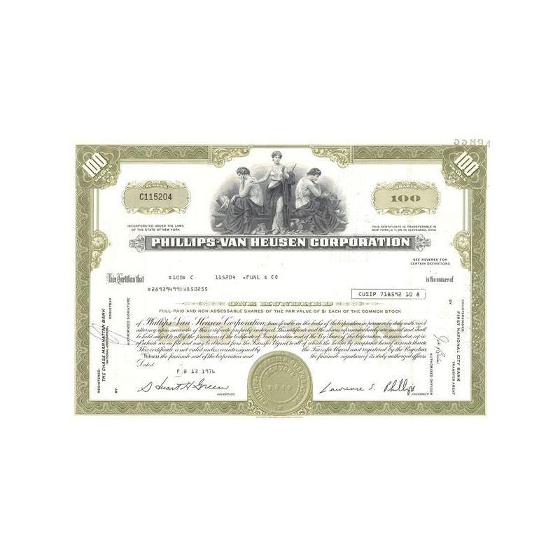 Phillips-Van Heusen Corp (Titre 100 Act 1$)