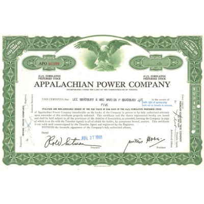 Appalachian Power Cy (Titre 05 Act 100$ 4% 1/2)