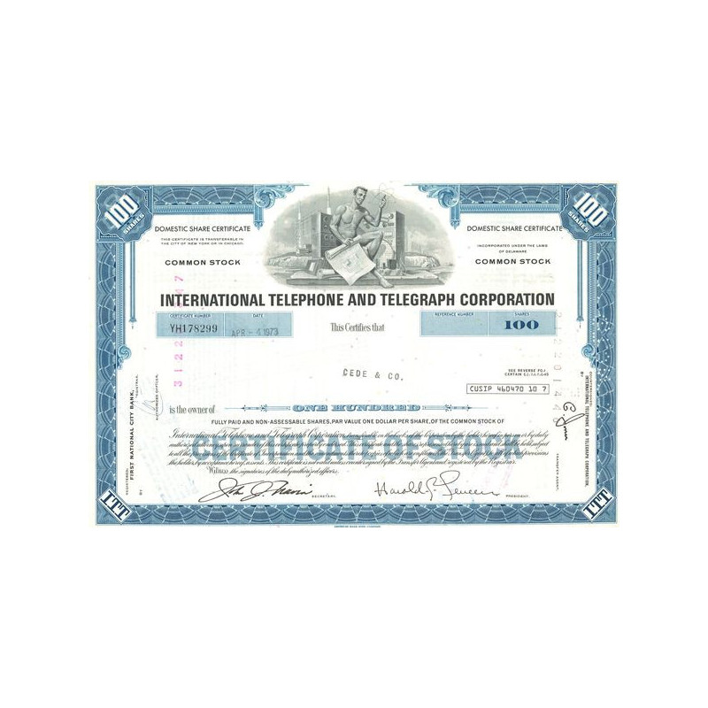 International Telephone and Telegraph (Titre 100 Act 1$)