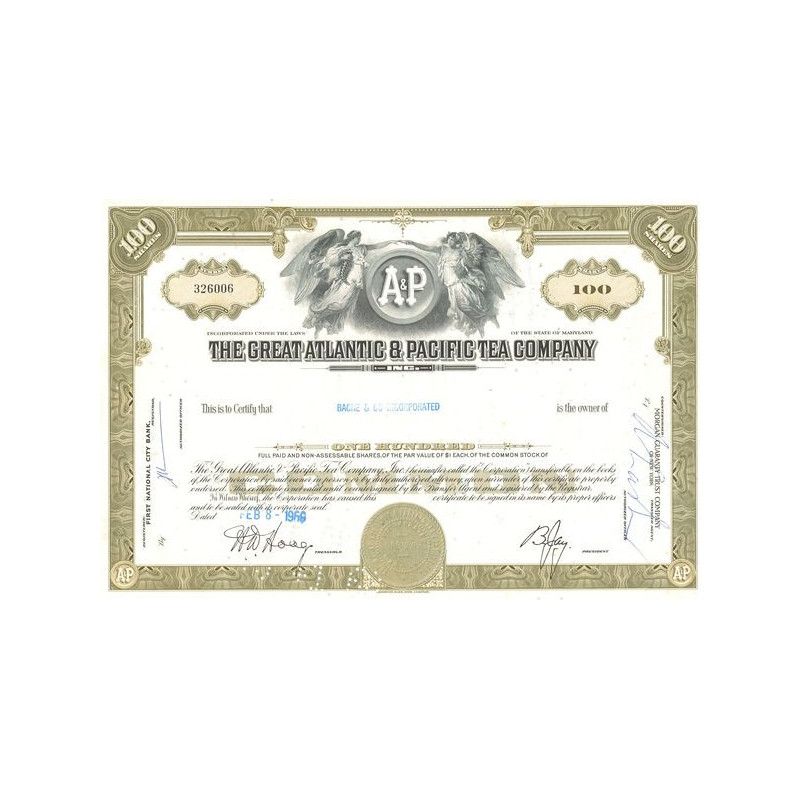 The Great Atlantic & Pacific Tea Cy (Titre 100 Act 1$)