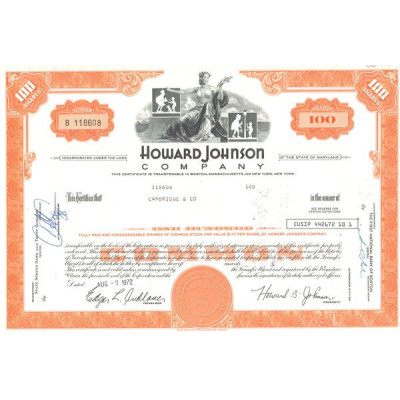 Howard Johnson Cy (Titre 100 Act 1$)