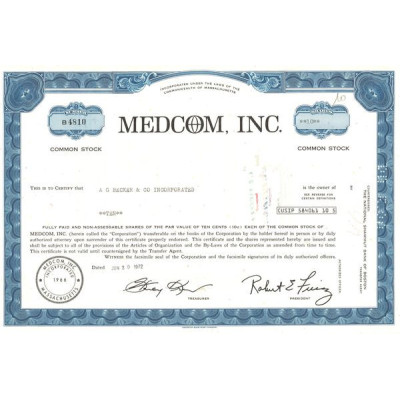 Medcom Inc (Titre 10 Act 10 Cents)