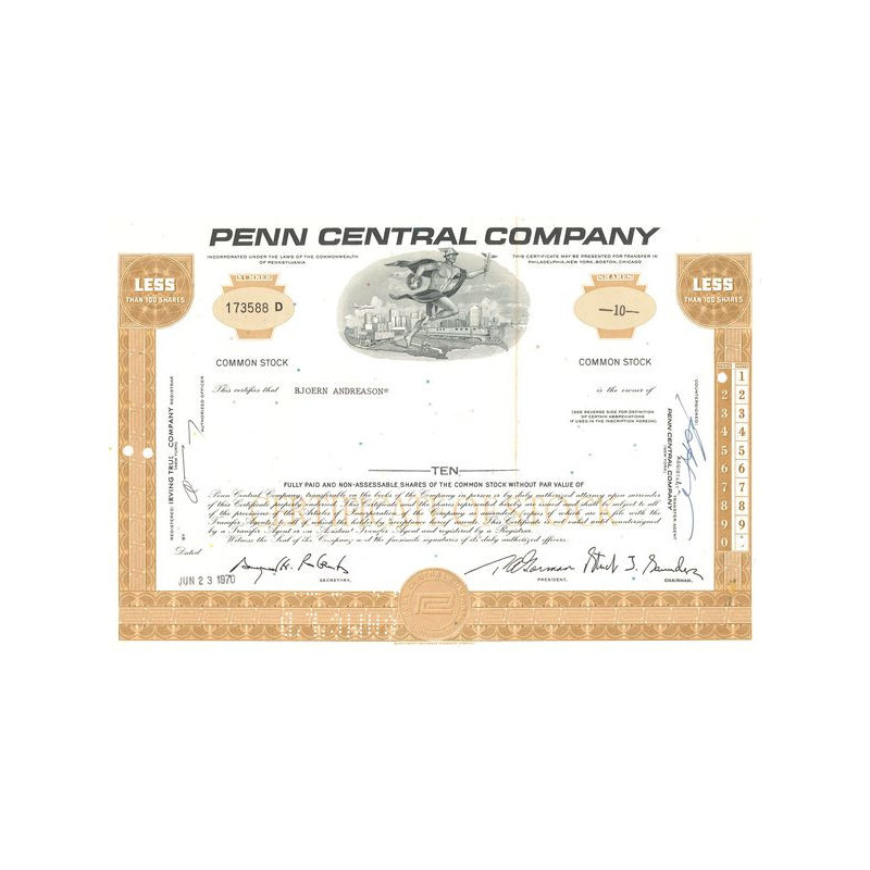 Penn Central Cy (Titre 10 Act)