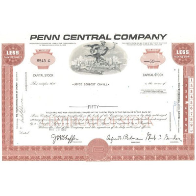 Penn Central Cy (Titre 50 Act)(Rouge)