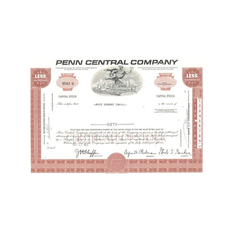 Penn Central Cy (Titre 50 Act)(Rouge)