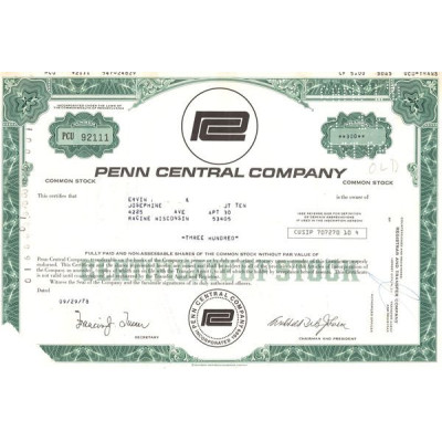 Penn Central Cy (Titre 300 Act)(Modele 2)