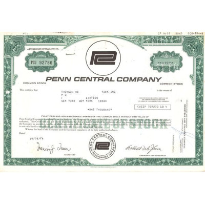 Penn Central Cy (Titre 1000 Act)(Modele 2)