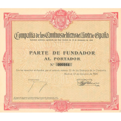 Cia de los Caminos del Hierro Norte de España (PF)