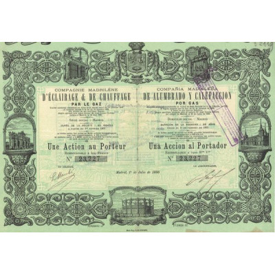 Cie Madrilène d'Eclairage & de Chauffage par le Gaz -- Cia Madrilena de Alumbrado y Calefaccion por Gas (Act 500 F)