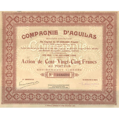 Cie d'Aguilas (Act 125 F)