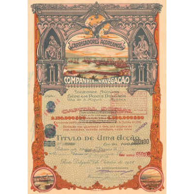 Carregadores Açoreanos - Companhia de Navegacão (Titre 01 Act 300$)