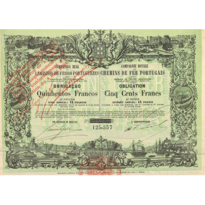Cie Royale des Chemins de Fer Portugais (Obl 500 F)