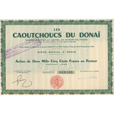 Les Caoutchoucs du Donaï (Act 2500 F)