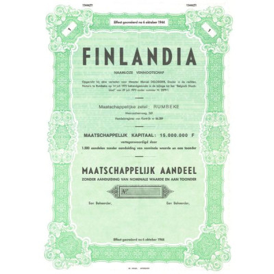 Finlandia Naamloze Vennootschap (Act Ordinaire) (Blanquette)
