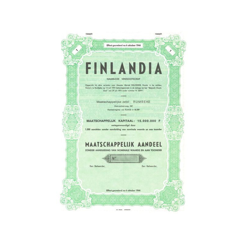 Finlandia Naamloze Vennootschap (Act Ordinaire) (Blanquette)