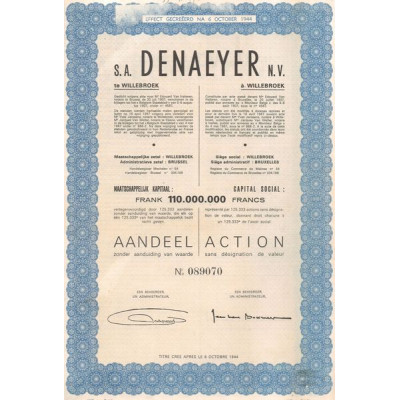 S.A. Denaeyer N.V. (Act)