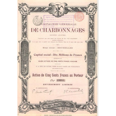 Cie Générale de Charbonnages (Act 500 F)