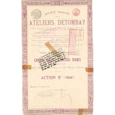 S.A. des Ateliers Detombay (Act 500 F)