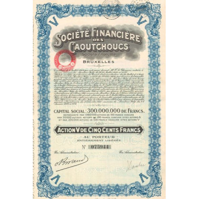 Sté Financière des Caoutchoucs (Act V 500 F)